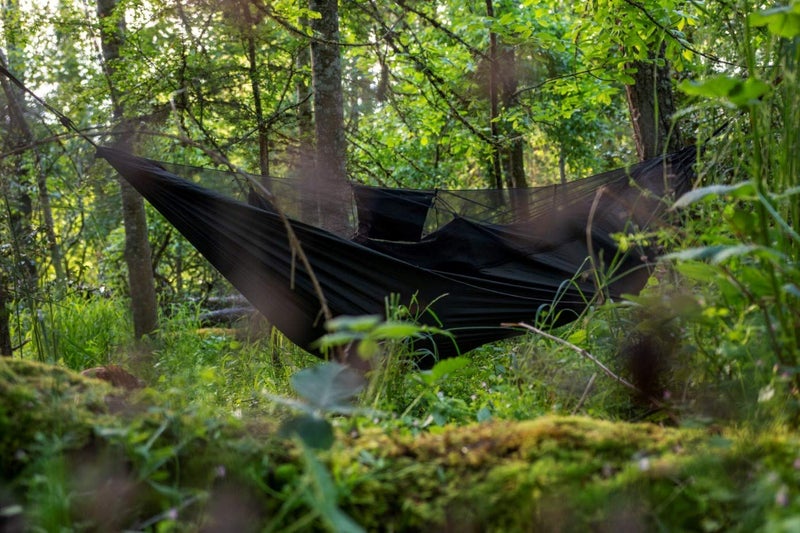 OneTigris KOMPOUND Camping Hammock with Net, Lightweight Portable Hammock with Warm Internal Cover & Tree Friendly Straps for Backpacking, Camping, Hiking, Travel, Beach, Backyard Od Green - Image 2